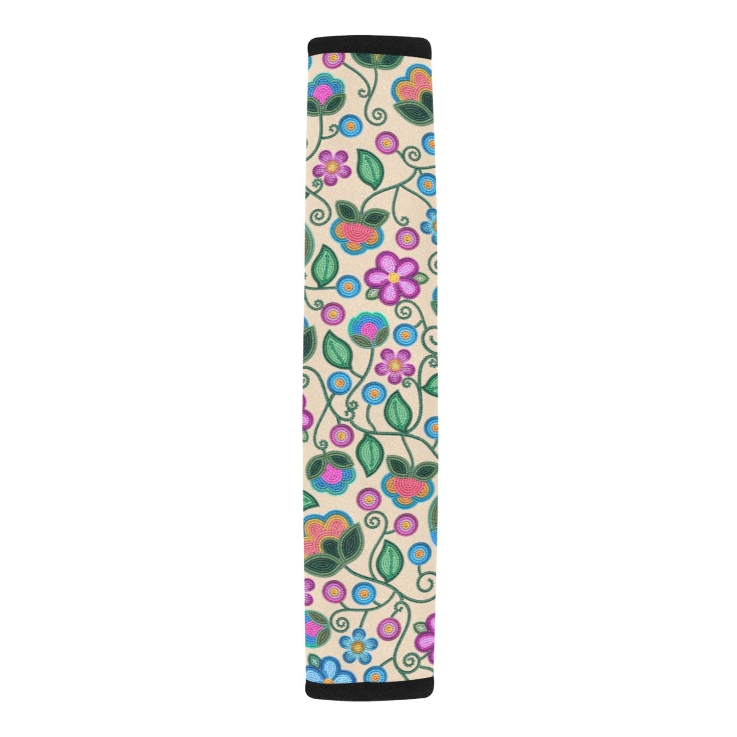 Turquoise Sunbeam Cream Seat Belt Cover