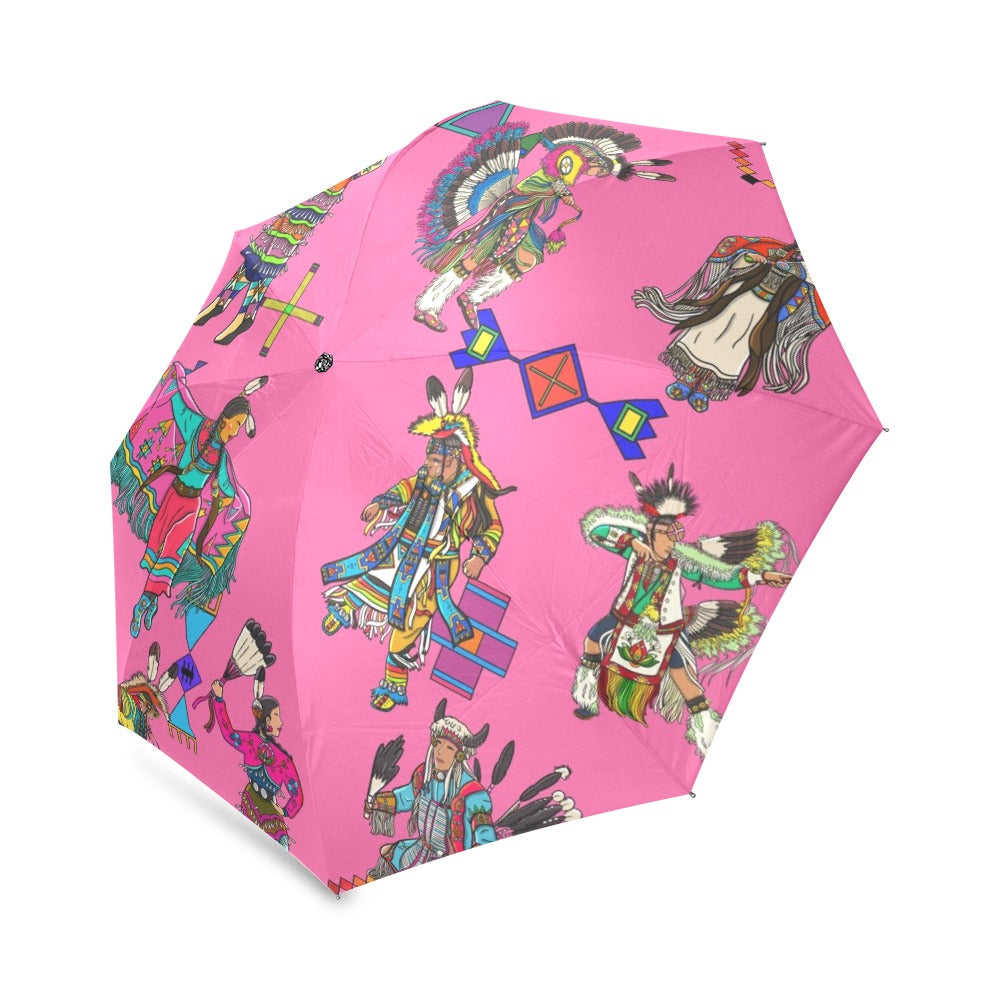 Grand Entry Dancer Pink Foldable Umbrella