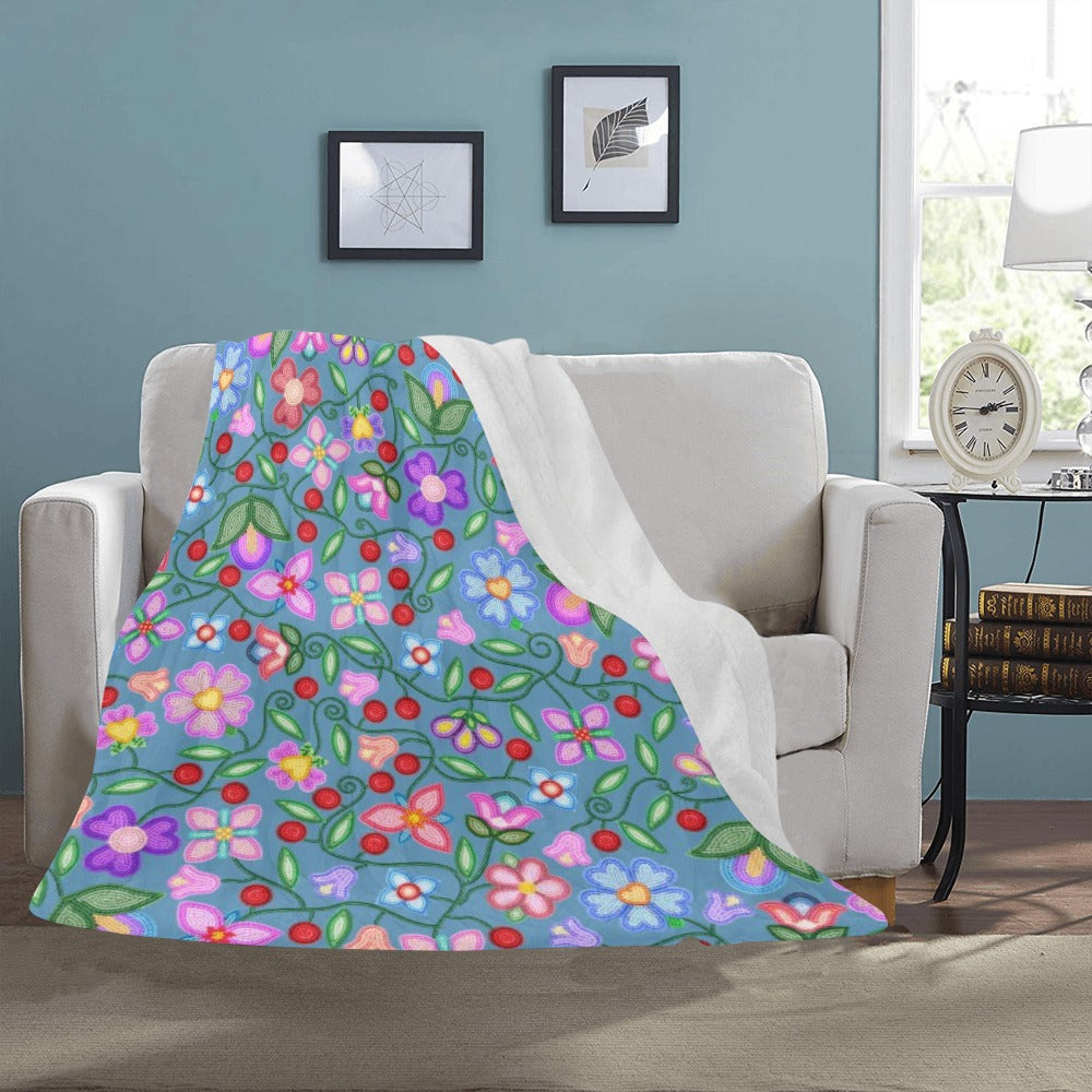 Petal Harmony River Large Micro Fleece Blanket