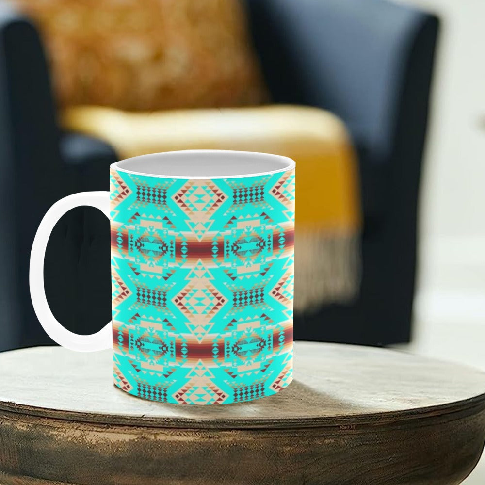 Gathering Earth Turquoise Mug