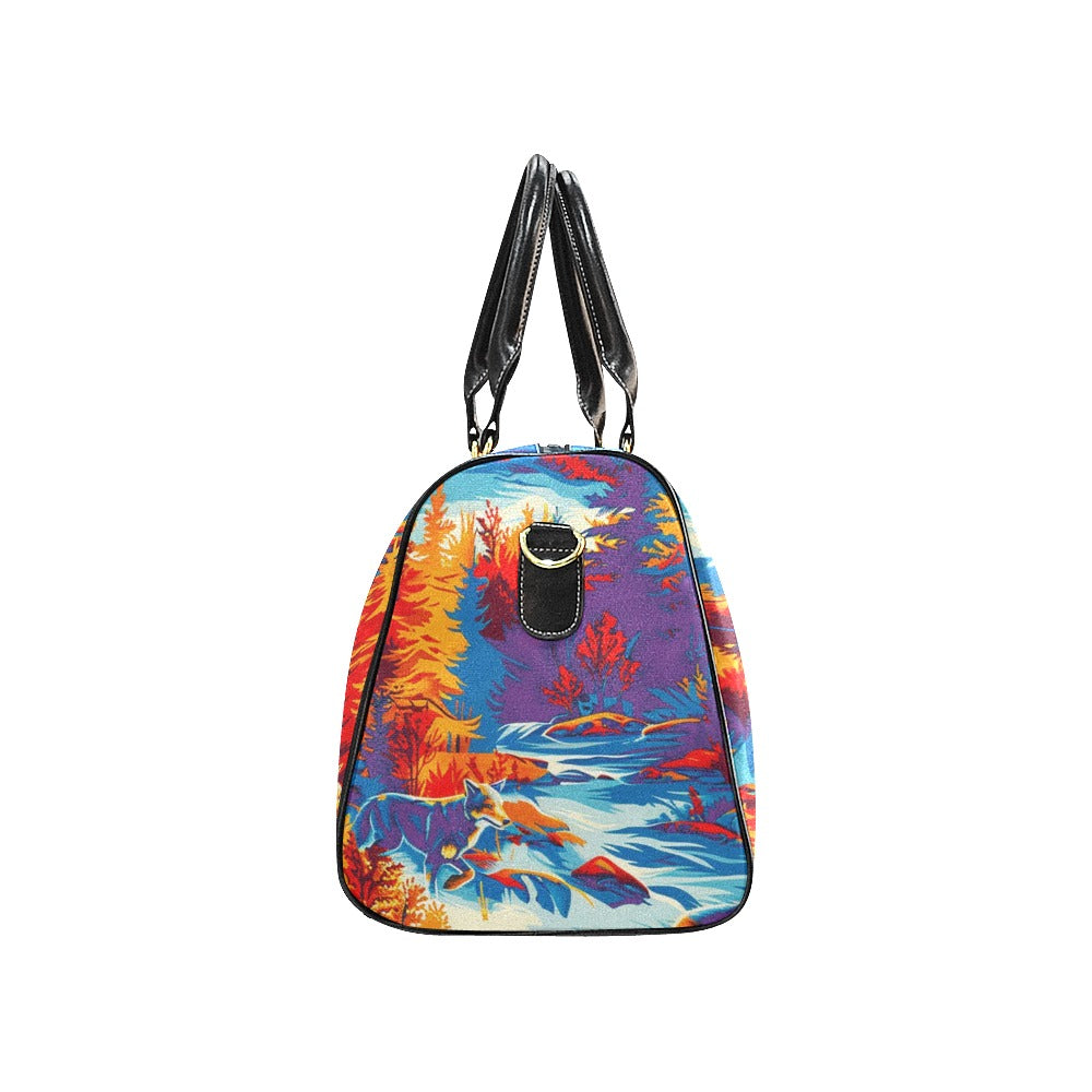 Hunting Wolves II Large Travel Bag