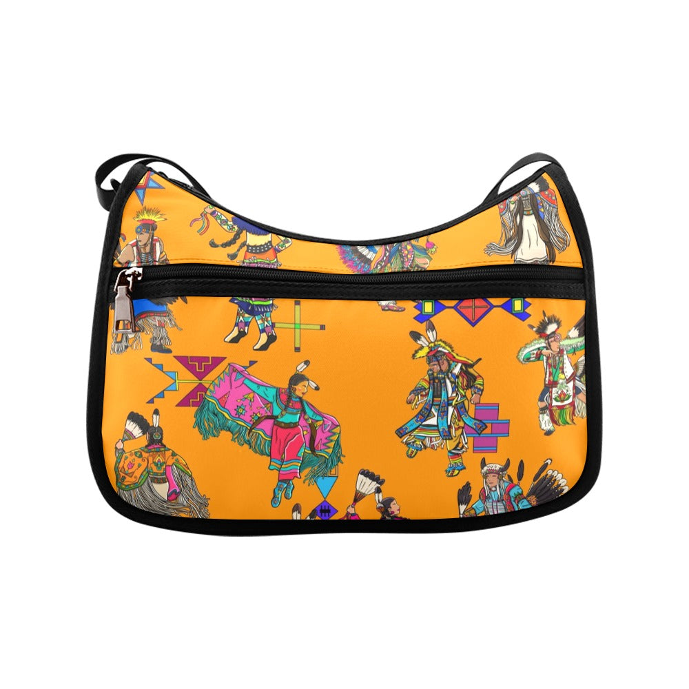 Grand Entry Dancers Orange Crossbody Bag