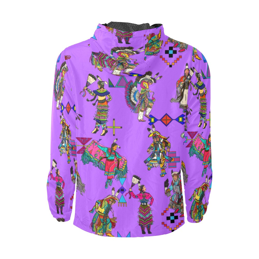 Grand Entry Dancers Purple Men's Windbreaker