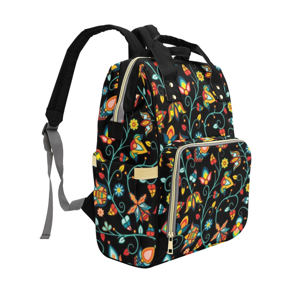 Thorny Path Black Multi-Function Diaper Backpack