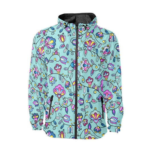 Autumn Bundle Blessing Turquoise Men's Windbreaker