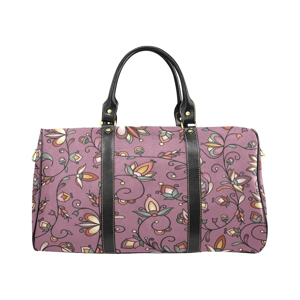 Burnt Sky Petals Magenta Large Travel Bag