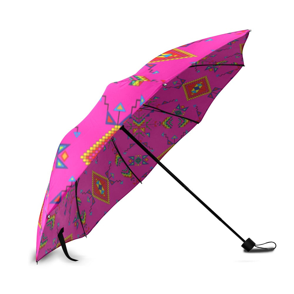 Buffalo Jump Pink Foldable Umbrella