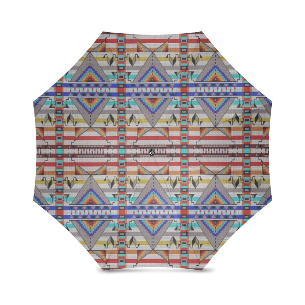 Medicine Blessing White Foldable Umbrella