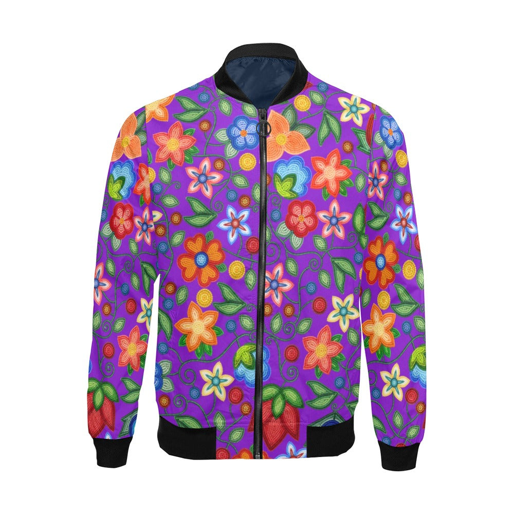 Morning Harmony Purple Bomber Jacket