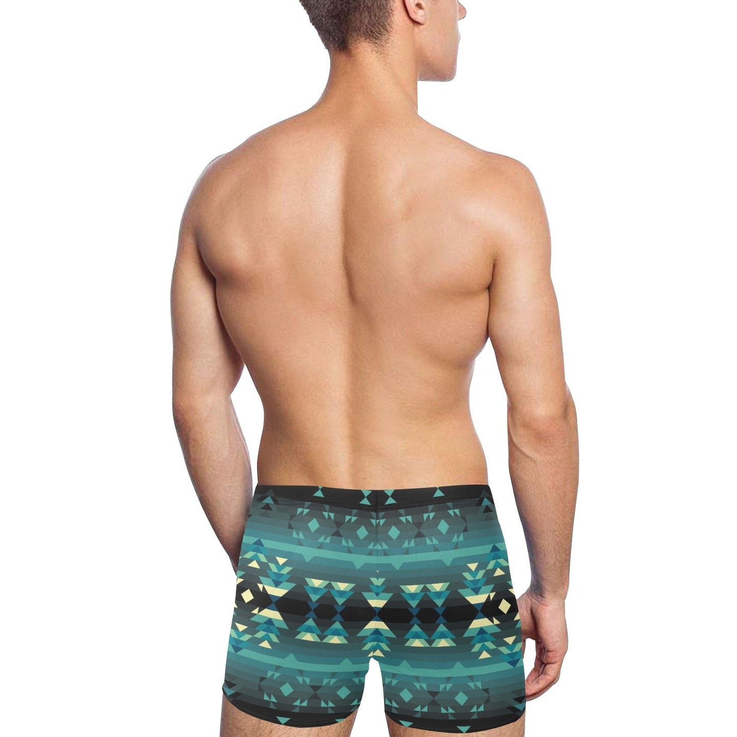 Inspire Green Men's Swimming Trunks