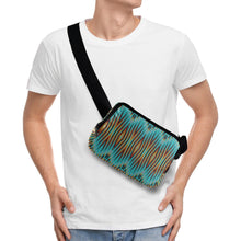 Load image into Gallery viewer, Fire Feather Turquoise Belt Bag
