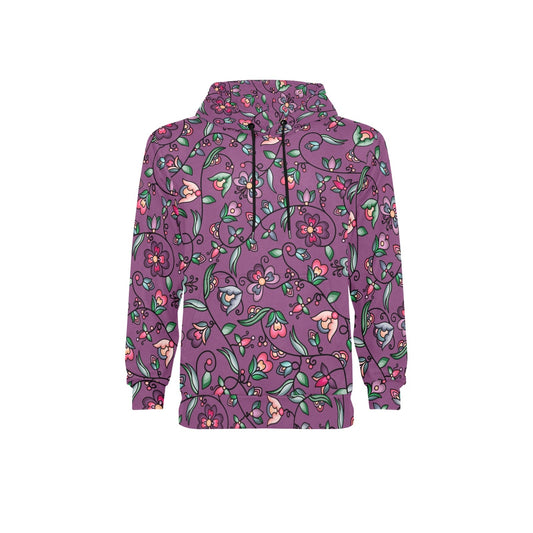Amber Evening Garland Purple Fleece Hoodie