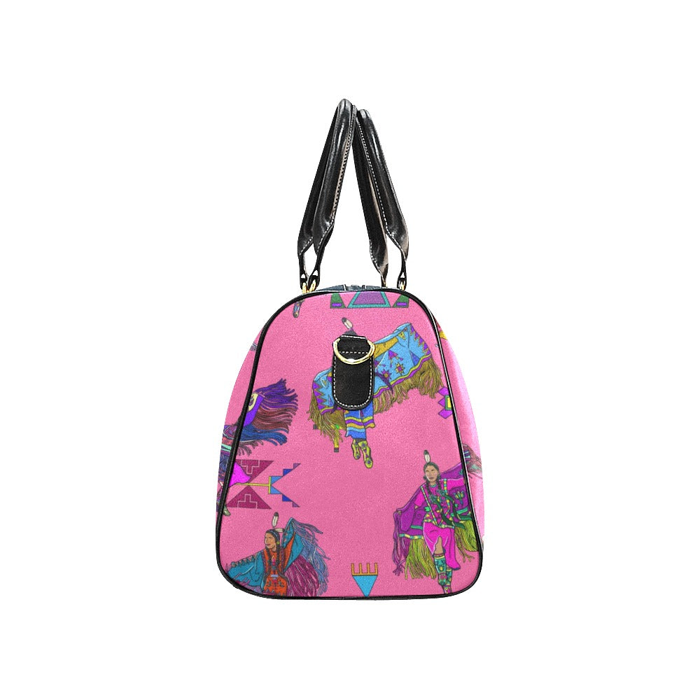 Women's Fancy Dancers Pink Large Travel Bag