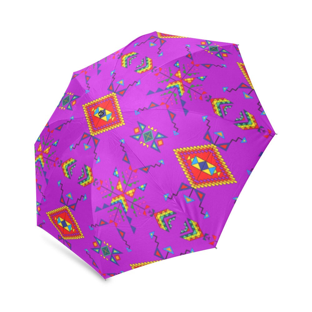 Buffalo Jump Purple Foldable Umbrella