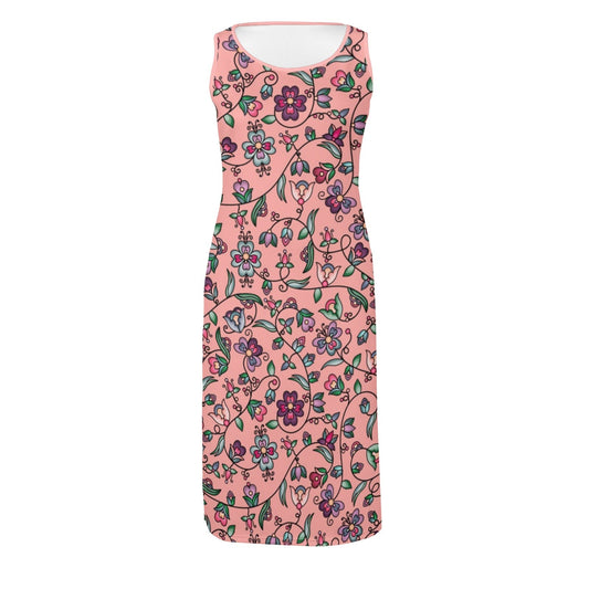 Amber Evening Garland Peach Phaedra Dress