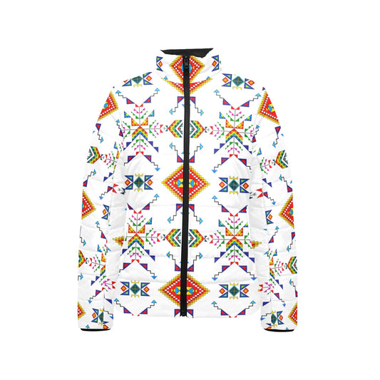 Buffalo Jump White Stand Collar Jacket