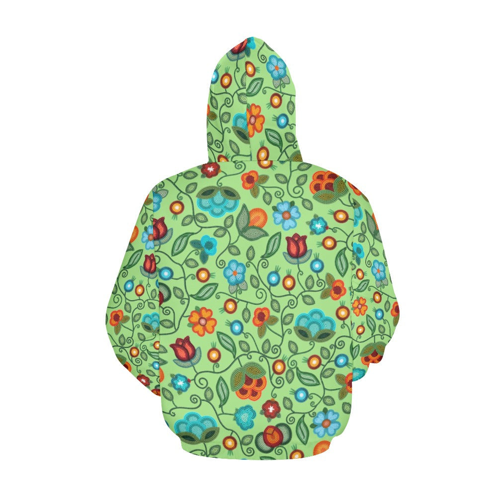 Prairie Fire Petals Sage Hoodie for Women