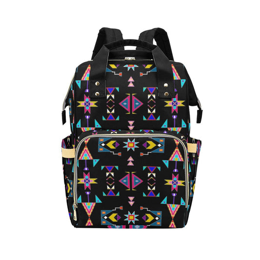Enemy Territory Black Multi-Function Diaper Backpack