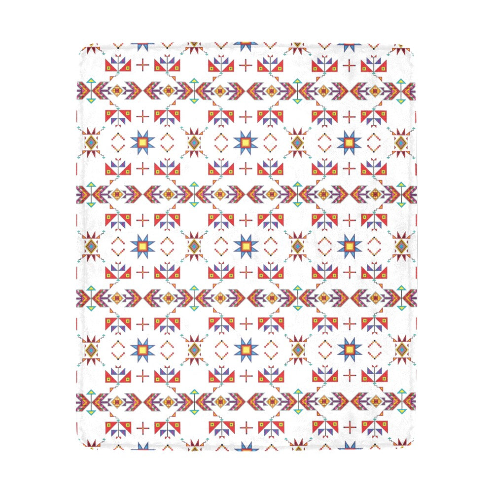 Scattered Generations White Ultra-Soft Micro Fleece Blanket 50"x60"