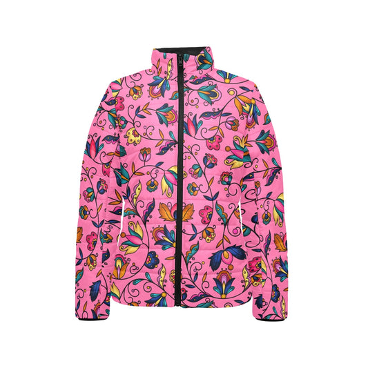 Copper Prairie Petals Pink Stand Collar Jacket