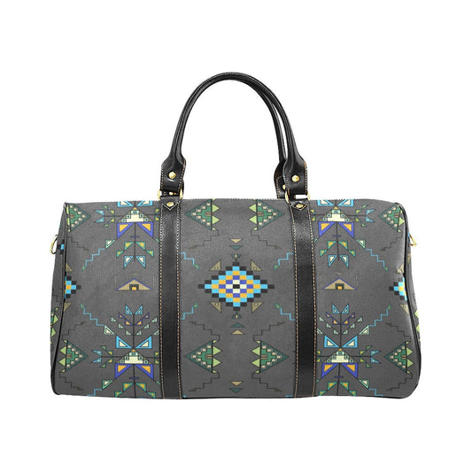 Bear Shield Dark Gray Large Travel Bag