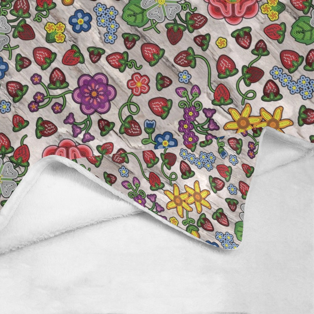 Berry Pop Bright Birch X-Large Micro Fleece Blanket