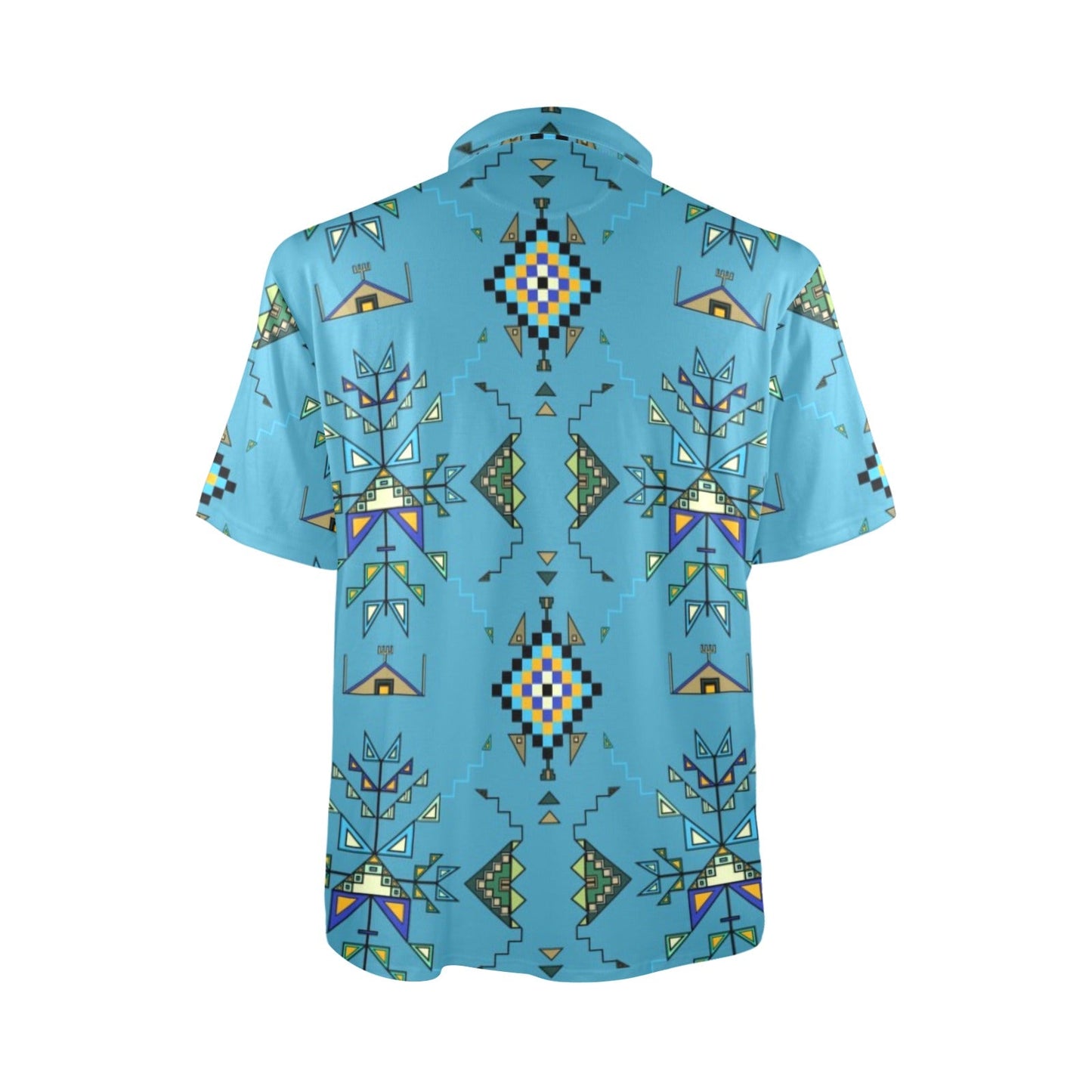 Bear Shield Blue Polo Shirt