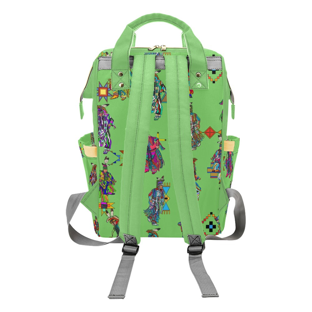 Men's Grass Dancers Grass Multi-Function Diaper Backpack