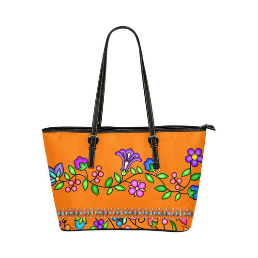 Grandmother Legacy Orange Leather Tote