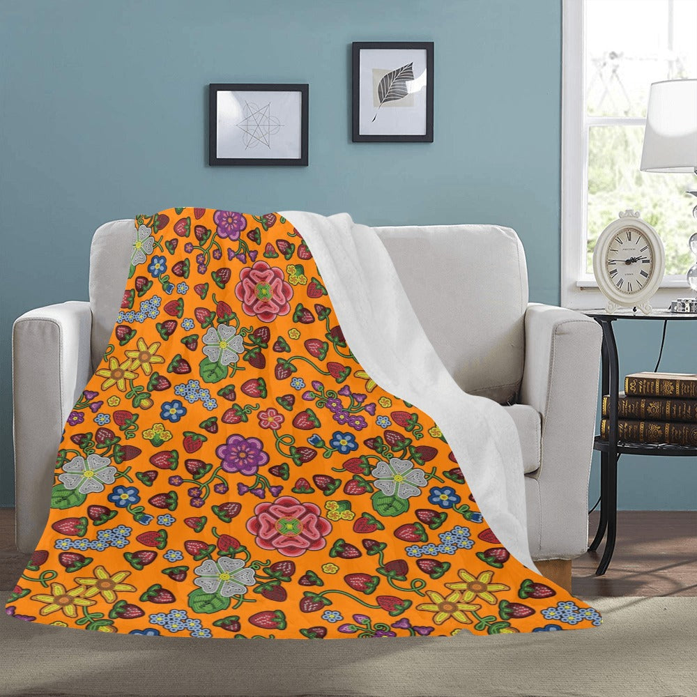 Berry Pop Carrot X-Large Micro Fleece Blanket