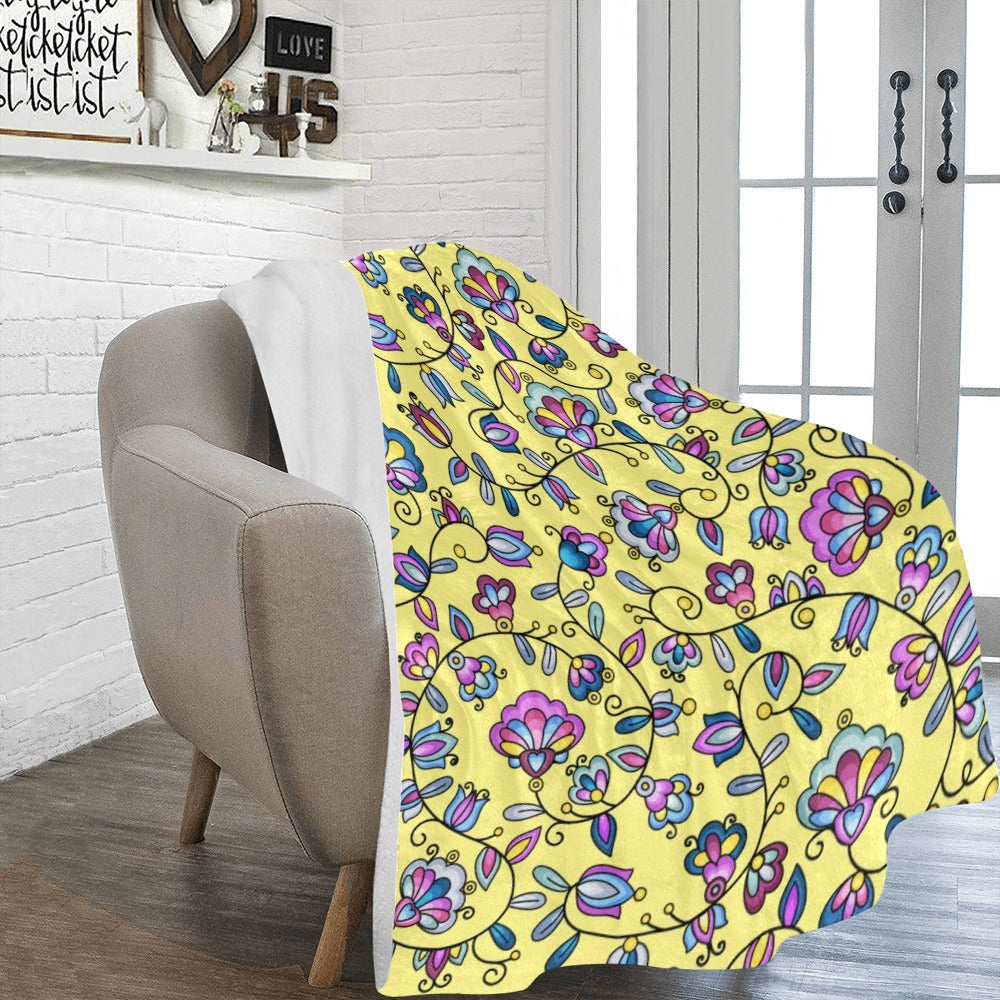 Autumn Bundle Blessing Yellow X-Large Micro Fleece Blanket