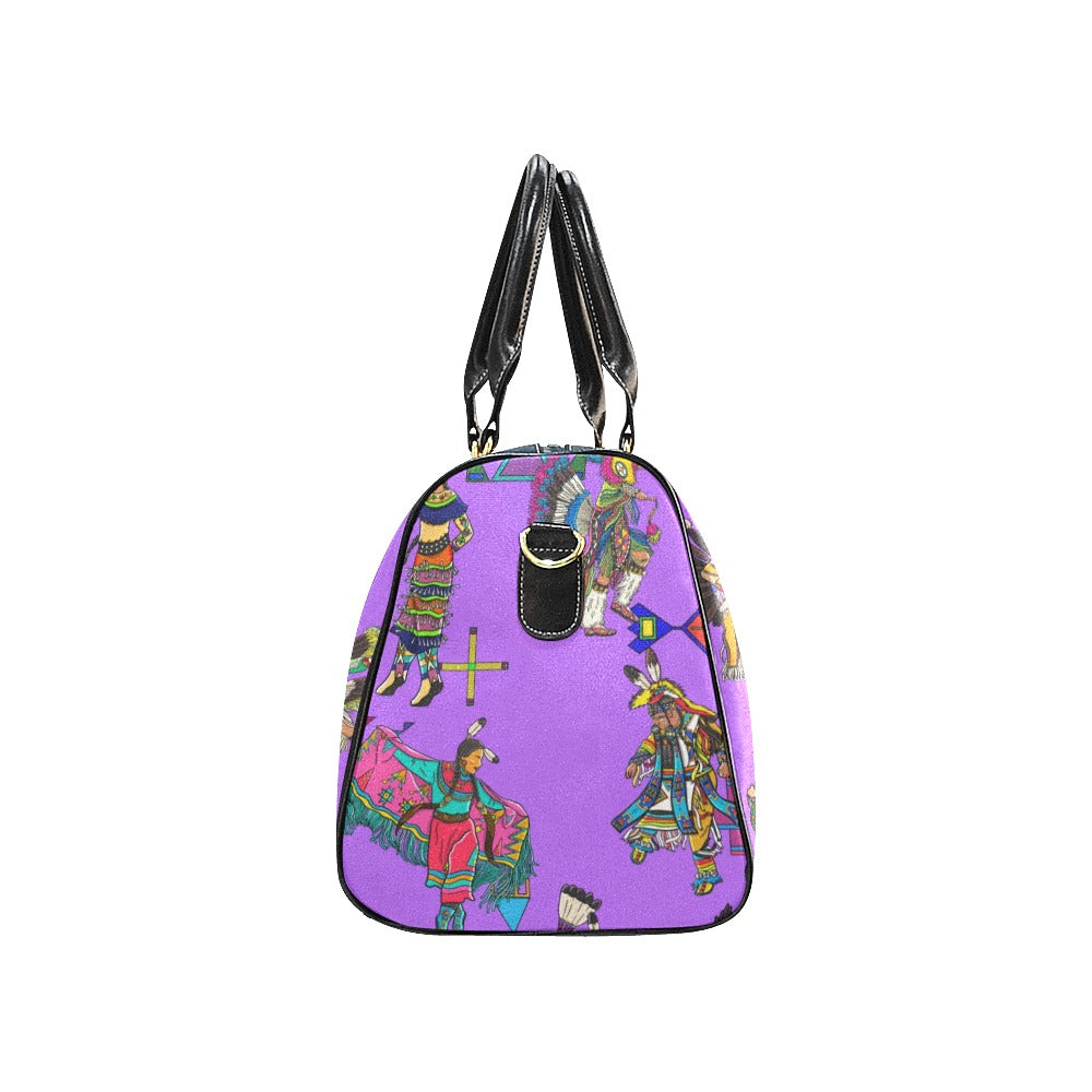 Grand Entry Dancers Purple Large Travel Bag