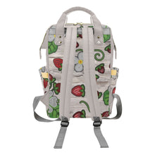 Load image into Gallery viewer, Strawberry Dreams Bright Birch Multi-Function Diaper Backpack/Diaper Bag
