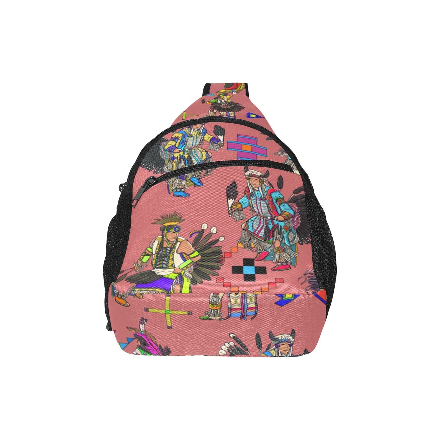 Men's Tradish Dancers Terra Cotta Chest Bag