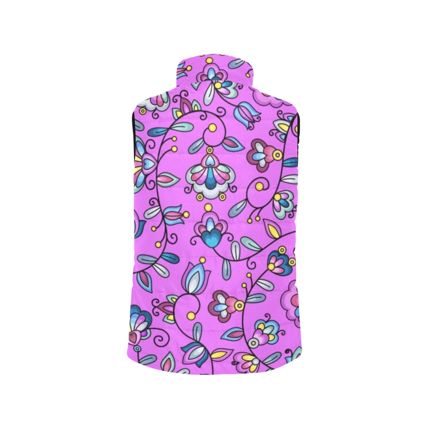 Autumn Bundle Blessing Purple Women's Padded Vest Jacket