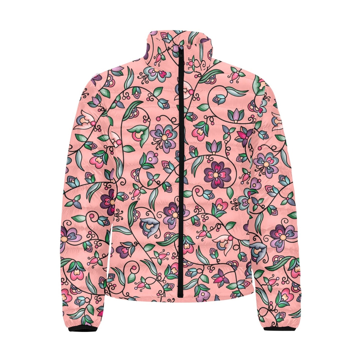 Amber Evening Garland Peach Padded Jacket