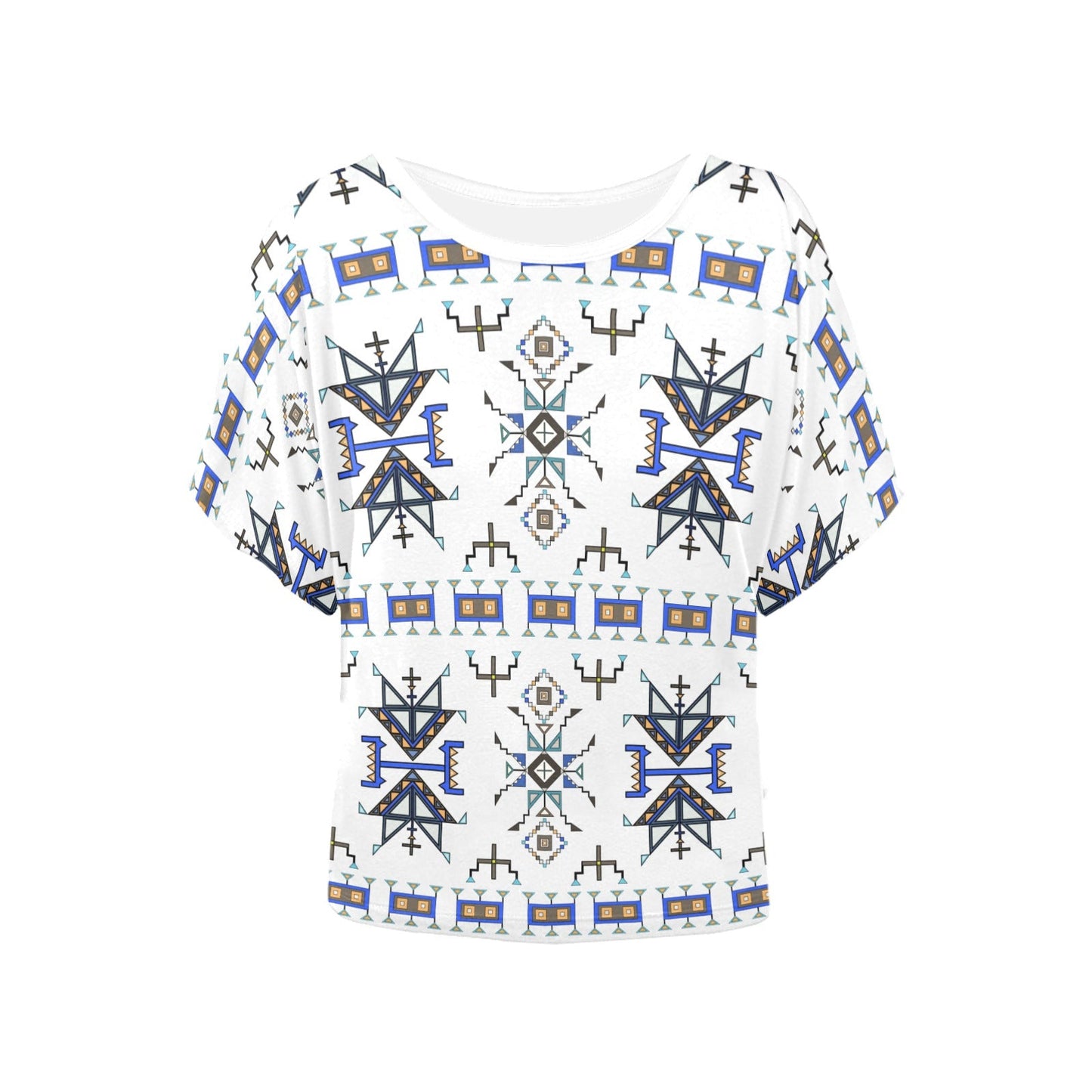 Eagle Strike White Women's Batwing-Sleeved Blouse T shirt