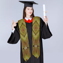 Load image into Gallery viewer, Fire Feather Yellow Graduation Stole
