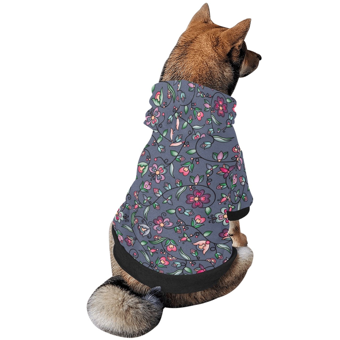 Amber Evening Garland Blue Pet Dog Hoodie