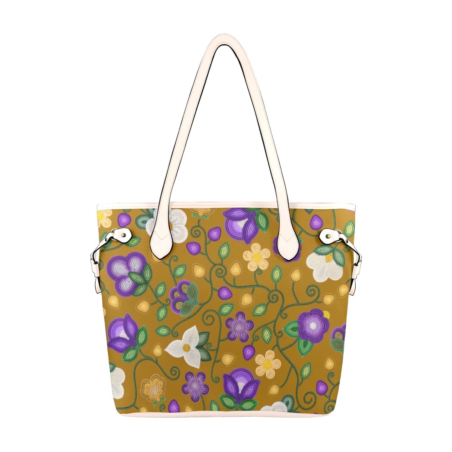 Midnight Moss Bloom Toffee Clover Canvas Tote