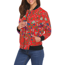 Load image into Gallery viewer, Grandmother Stories Fire Bomber Jacket for Women
