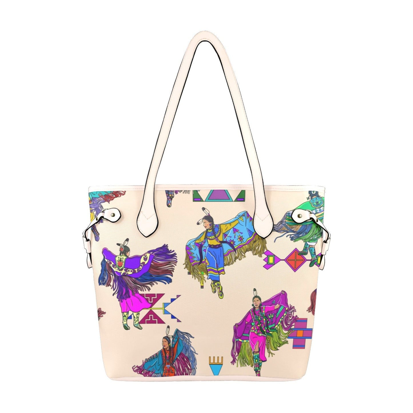 Women's Fancy Dancers Muslin Clover Canvas Tote Bag