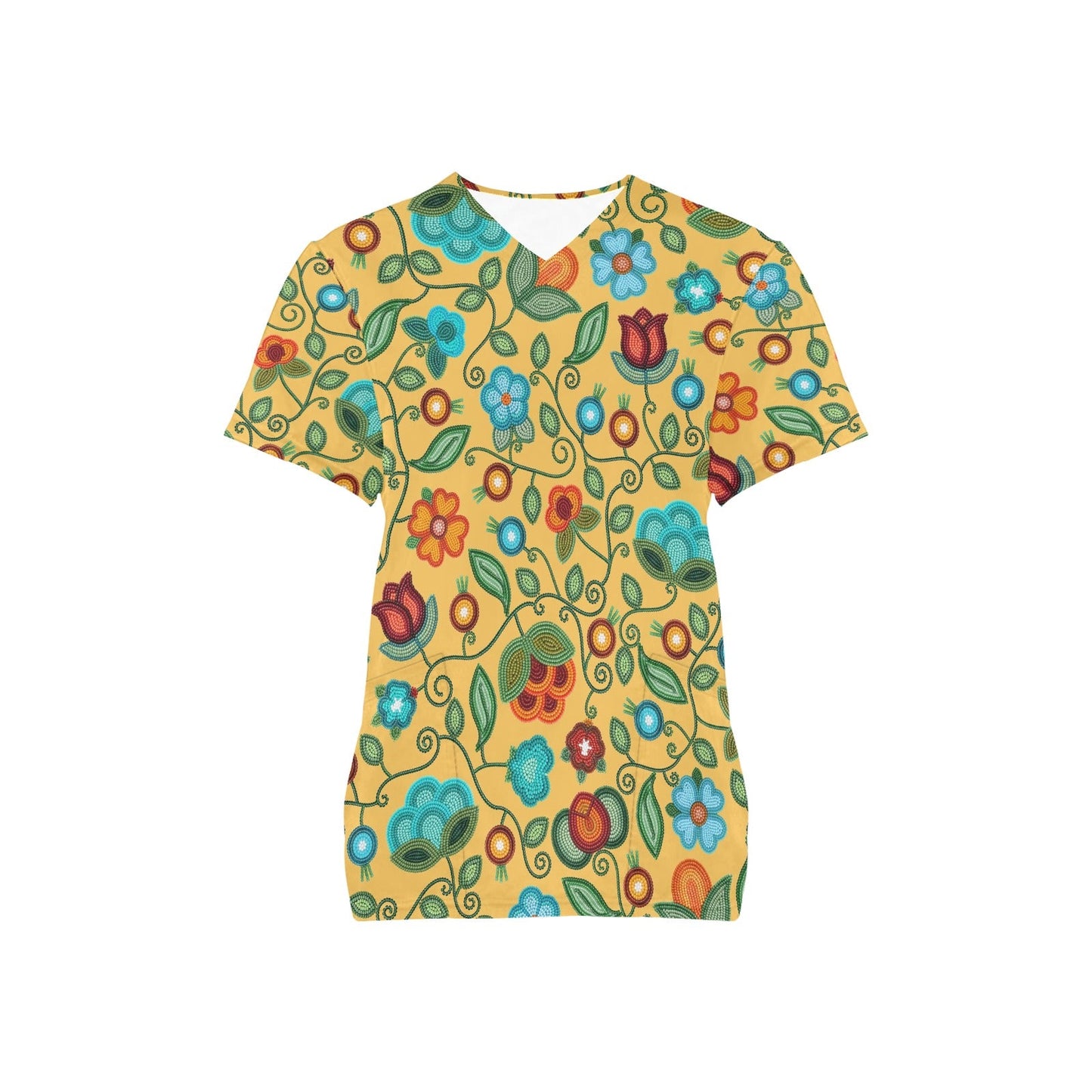 Prairie Fire Petals Honey Scrub Top