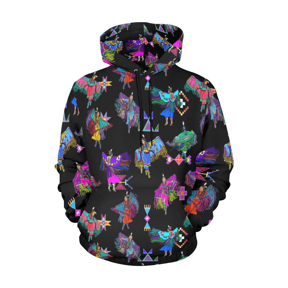 Women's Fancy Dancers Black Hoodie for Men