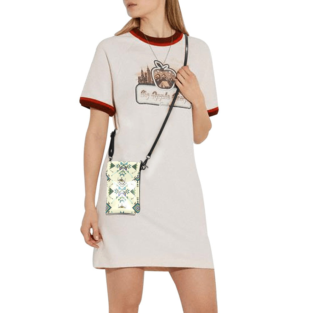 Bear Shield Cream Small Cell Phone Purse