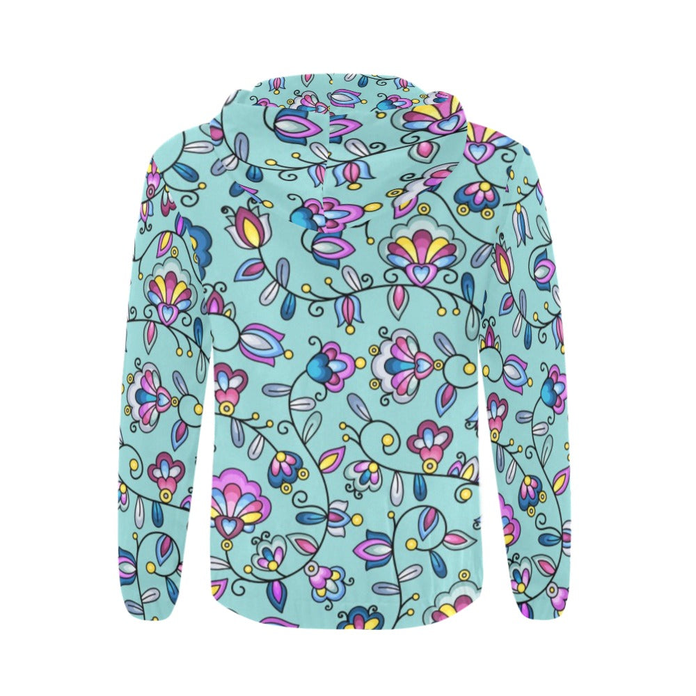 Autumn Bundle Blessing Turquoise Zip Hoodie