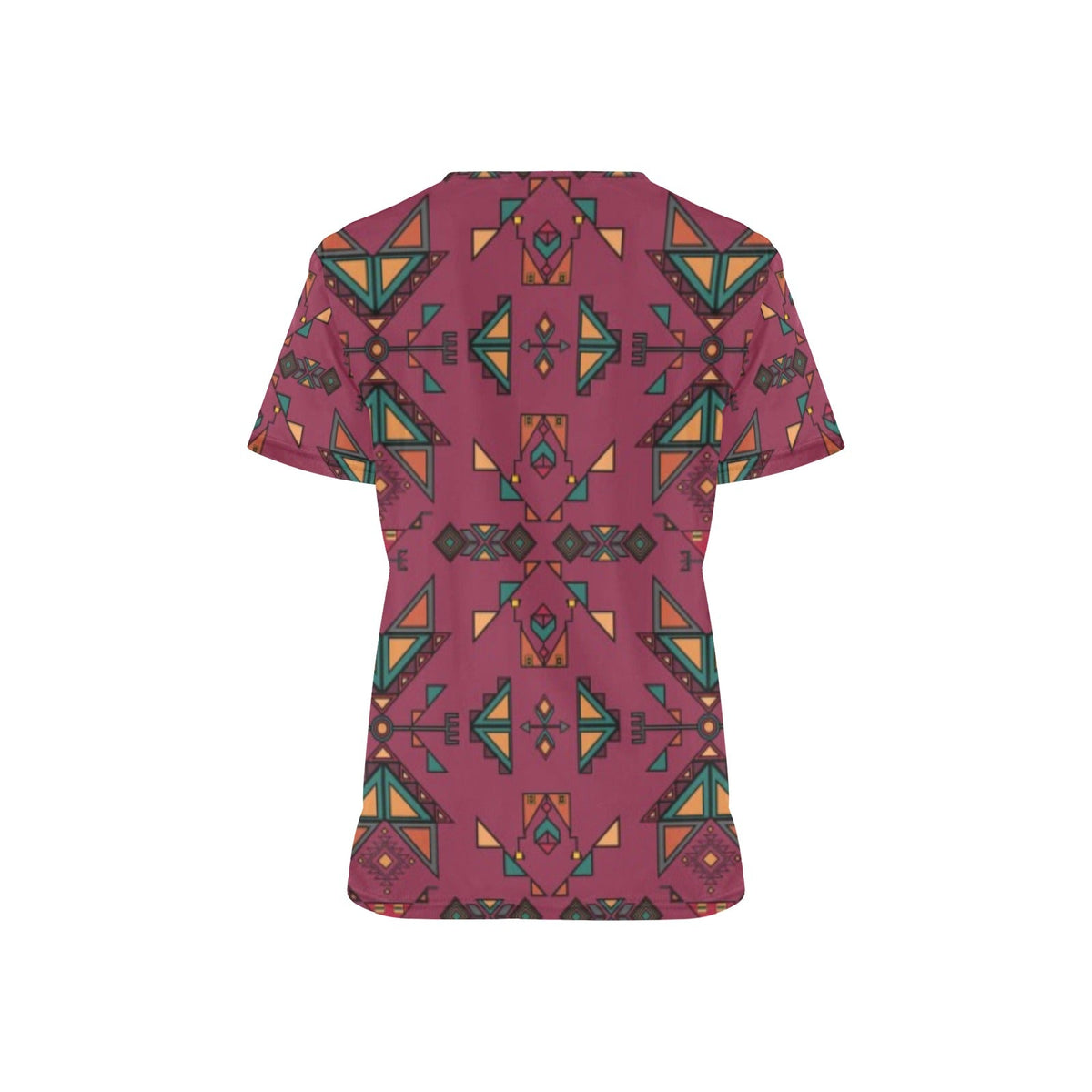 Arrow dawn Maroon Scrub Top