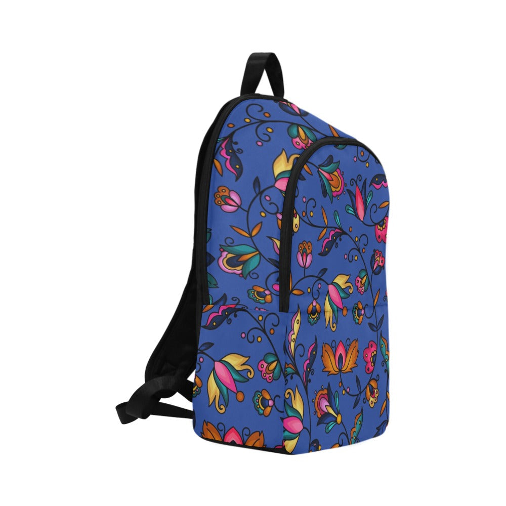 Copper Prairie Petals Blue Backpack