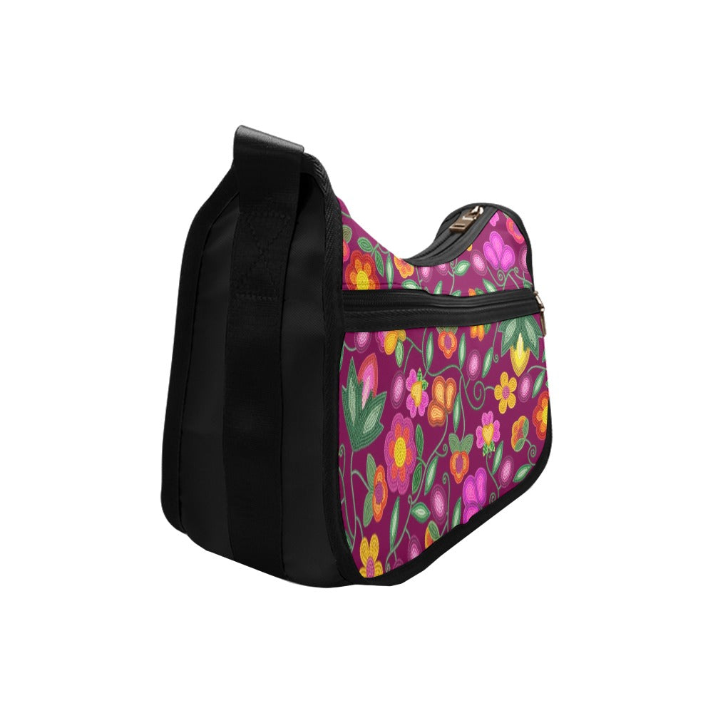 Boreal Bounty Dark Magenta Crossbody Bag