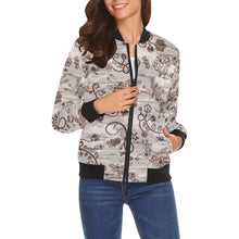 Load image into Gallery viewer, Forest Medley Bomber Jacket for Women
